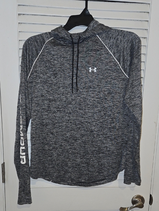 Under Armour Tops - NWOT  Under Armour Black & Gray Heather Athletic Hoodie